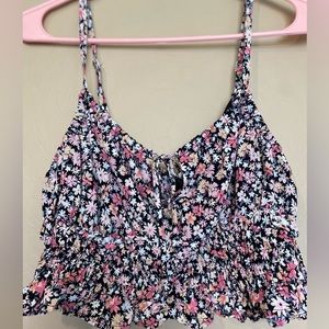 Wild fable floral crop top
